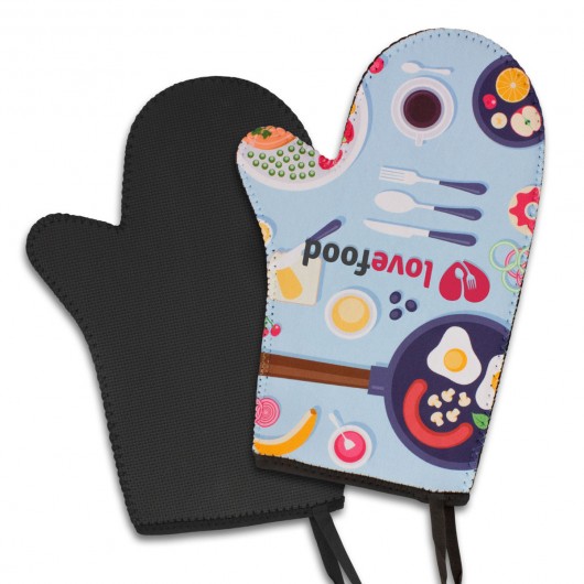 Printed Neoprene Oven Mitts